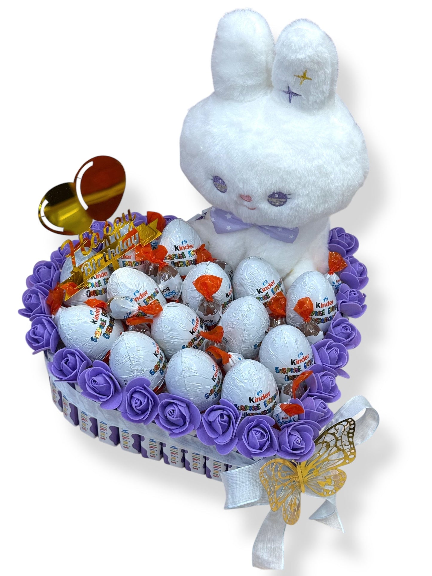 Coffret Cadeau Anniversaire – Édition Spéciale avec Peluche et Chocolats Kinder