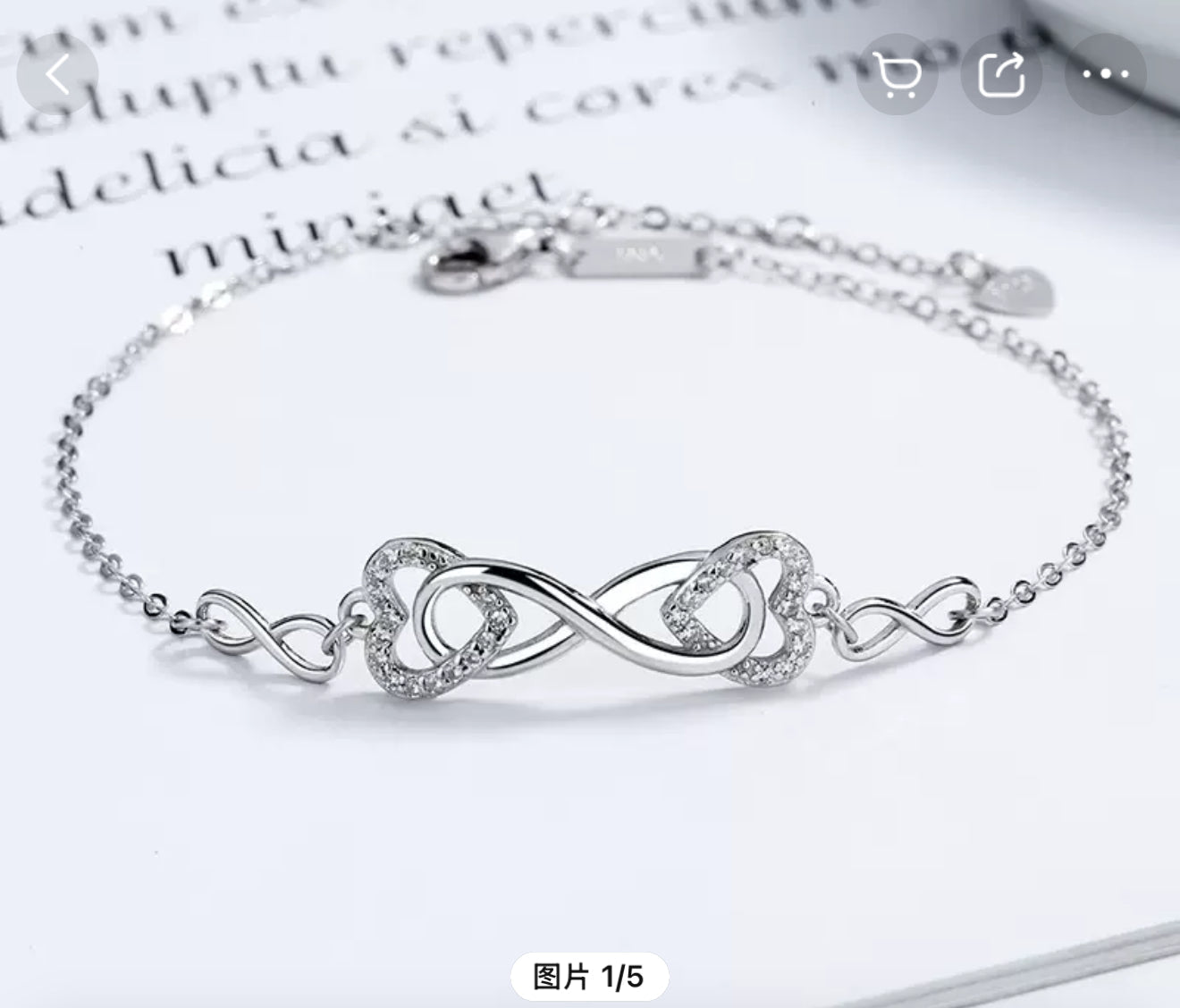 Coeur avec rose éternelle stabilisé et bijoux