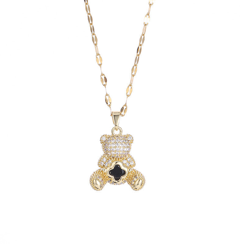Collier Ours Brillant – Charme et Élégance
