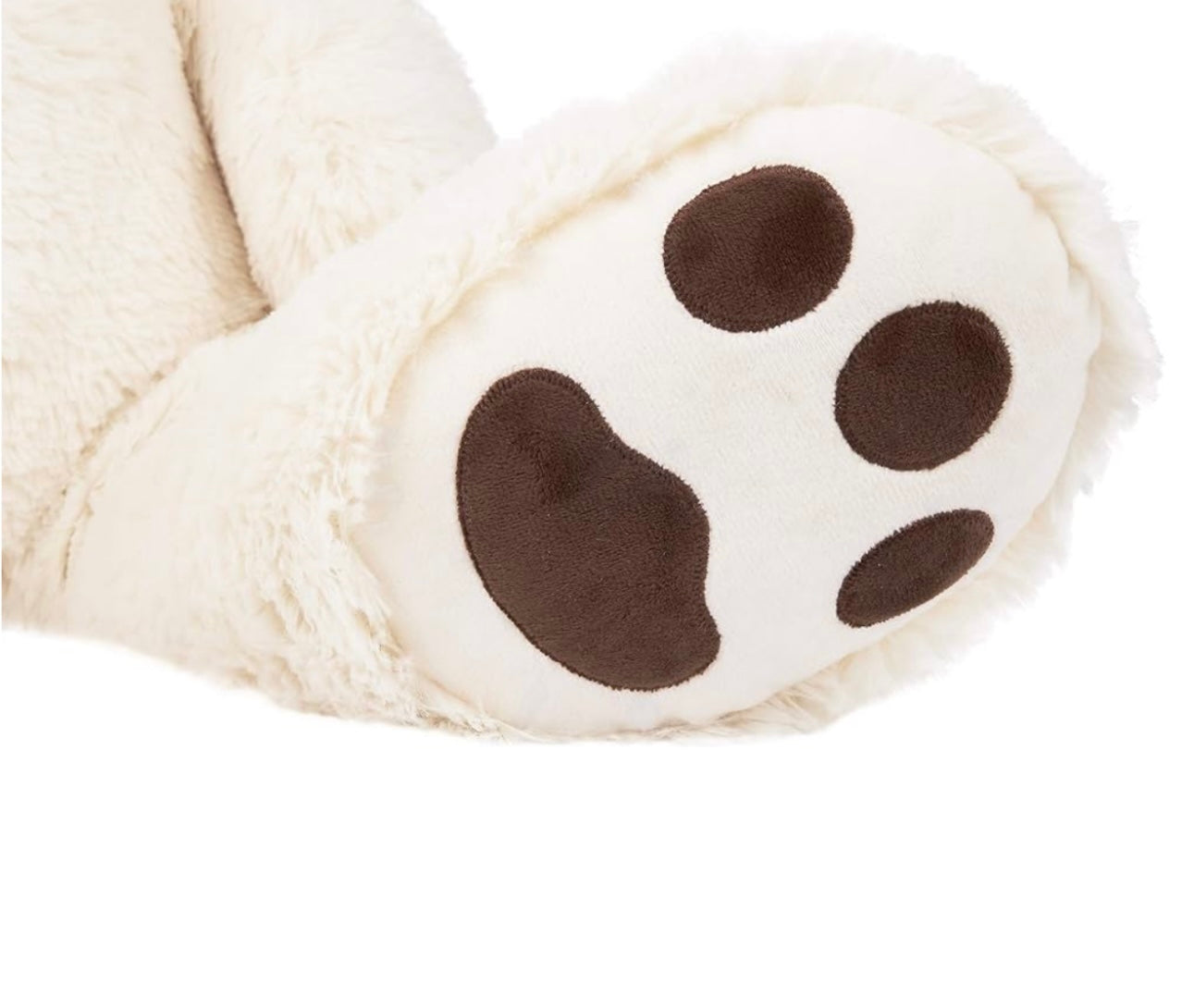 Ours en peluche de couleur blanche, mesurant 100 cm