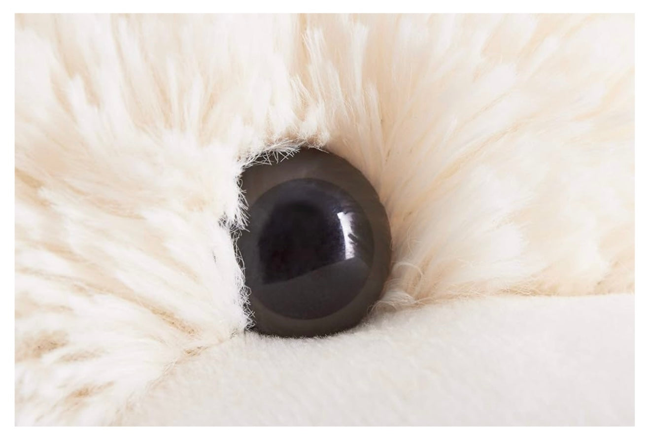 Ours en peluche de couleur blanche, mesurant 100 cm
