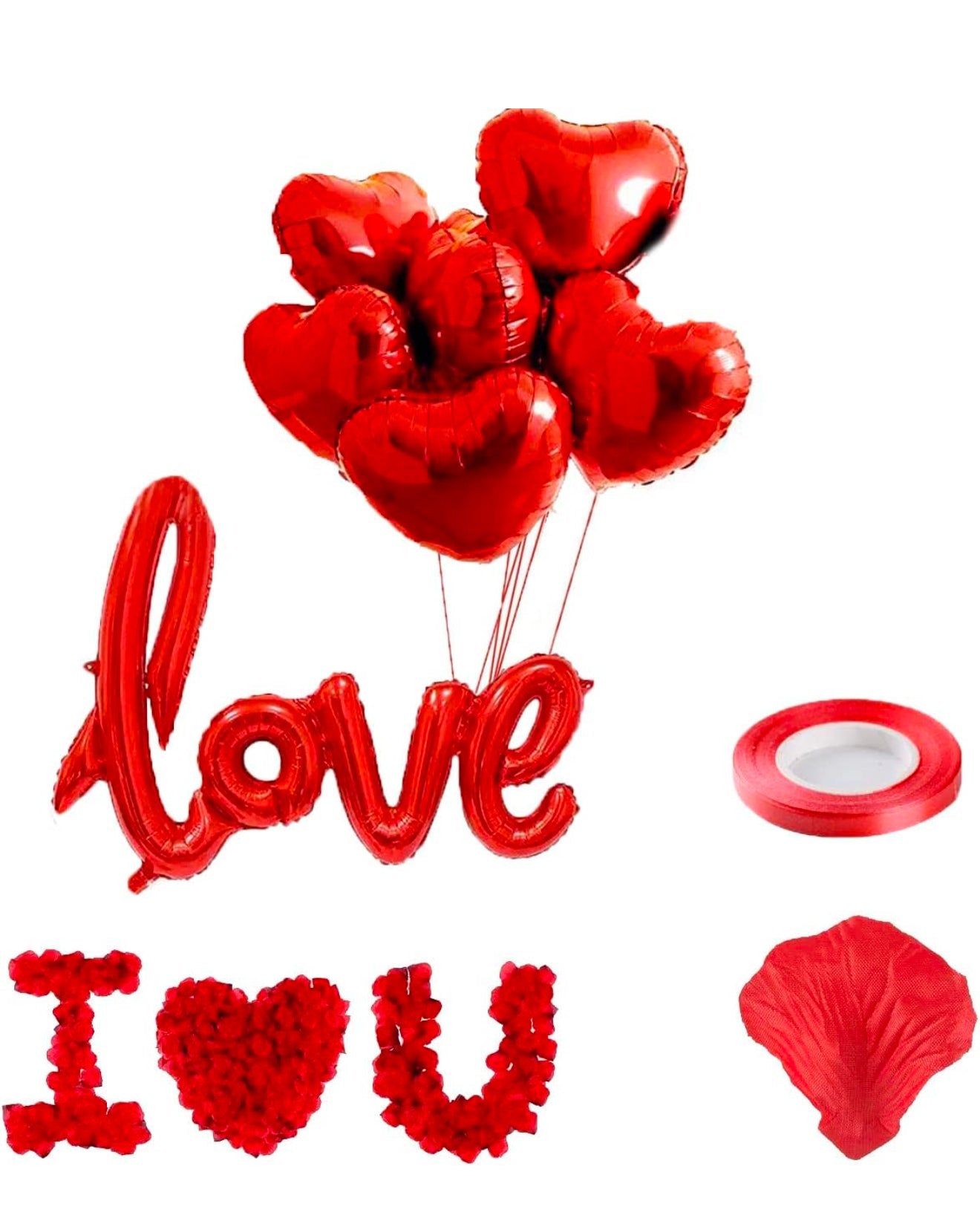 Kit Déco Romantique – Ballons & Pétales