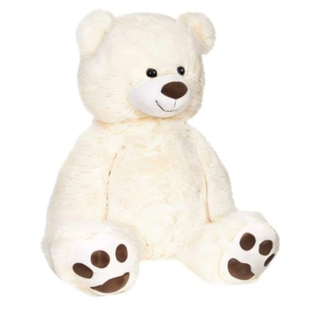 Ours en peluche de couleur blanche, mesurant 100 cm