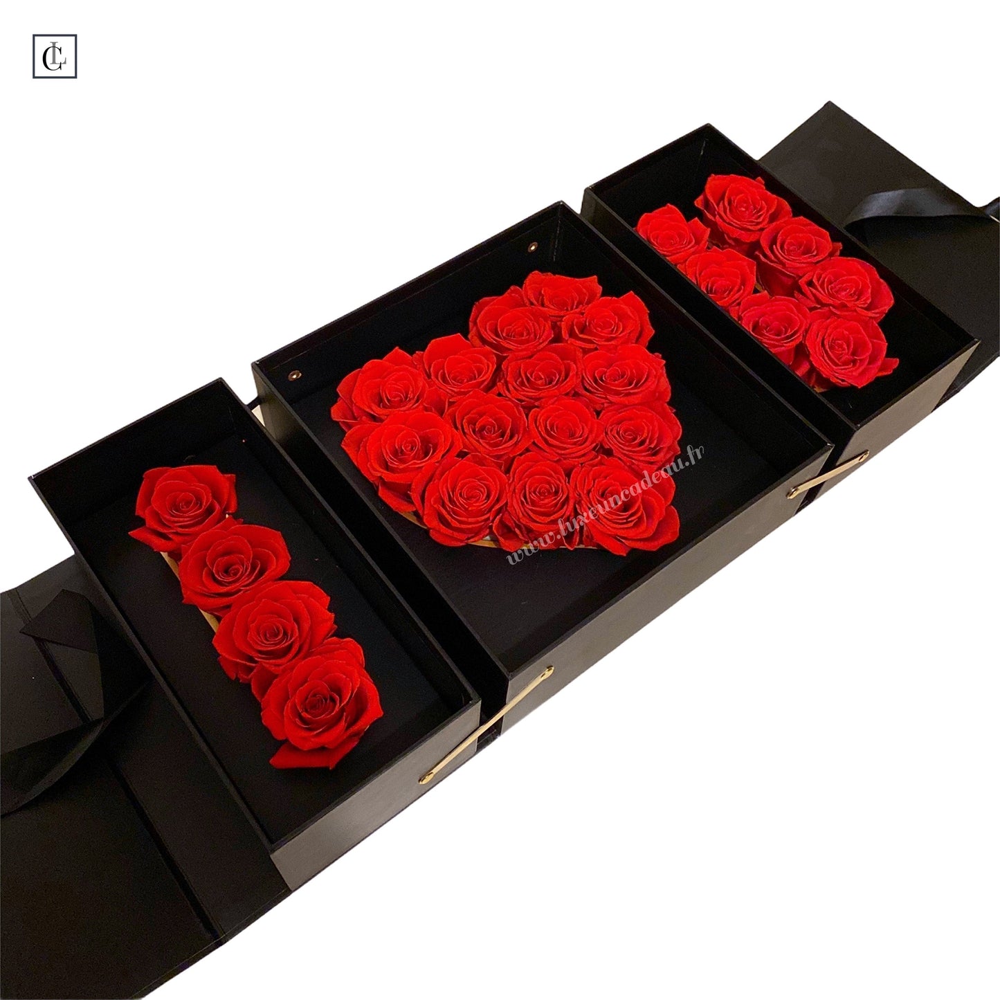 Bouquet roses éternelles 100% naturelle I❤️U