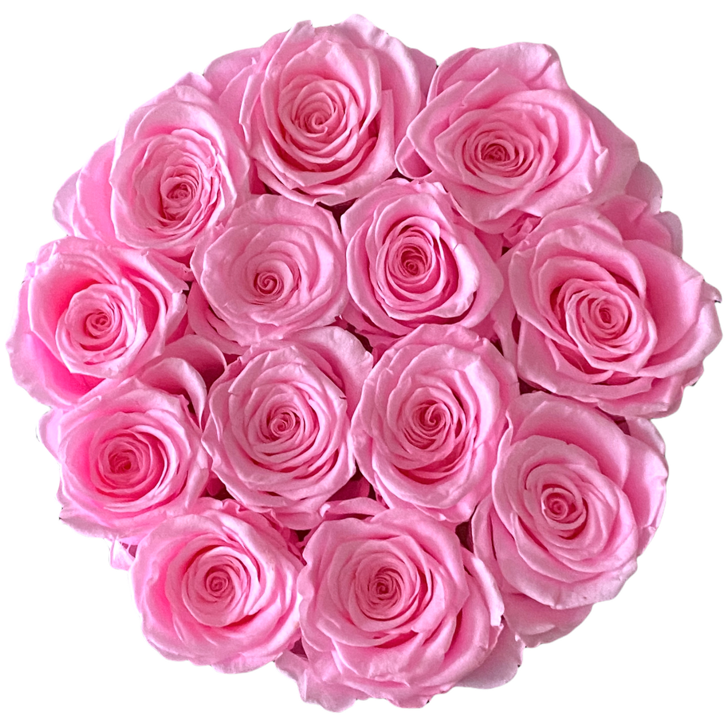 Rose éternelles boîte Ronde personnalisée
