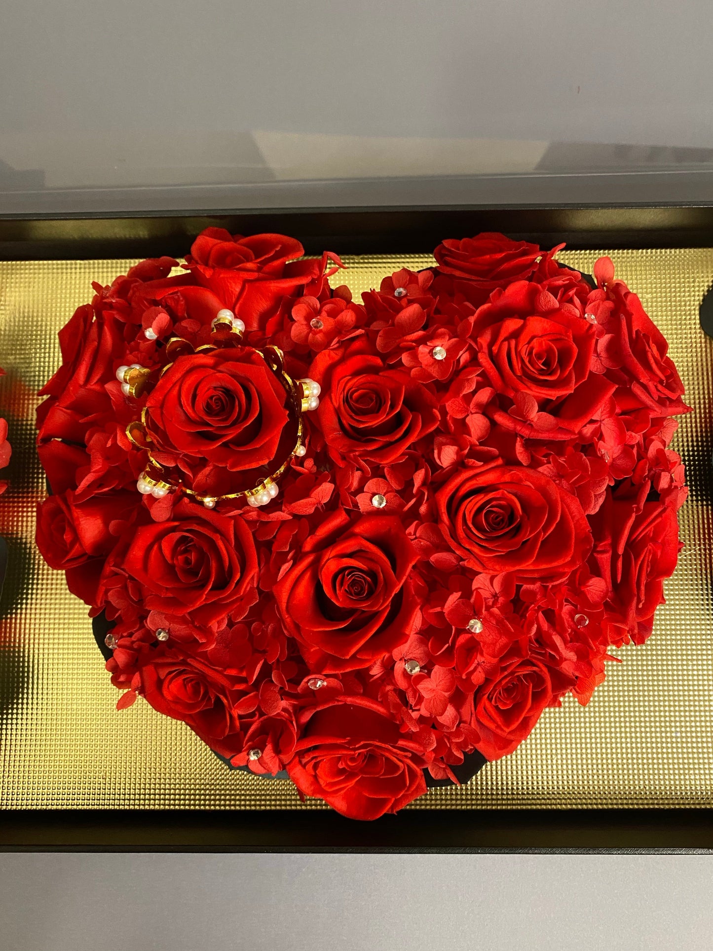 Bouquet roses éternelles 100% naturelle I ♥️U