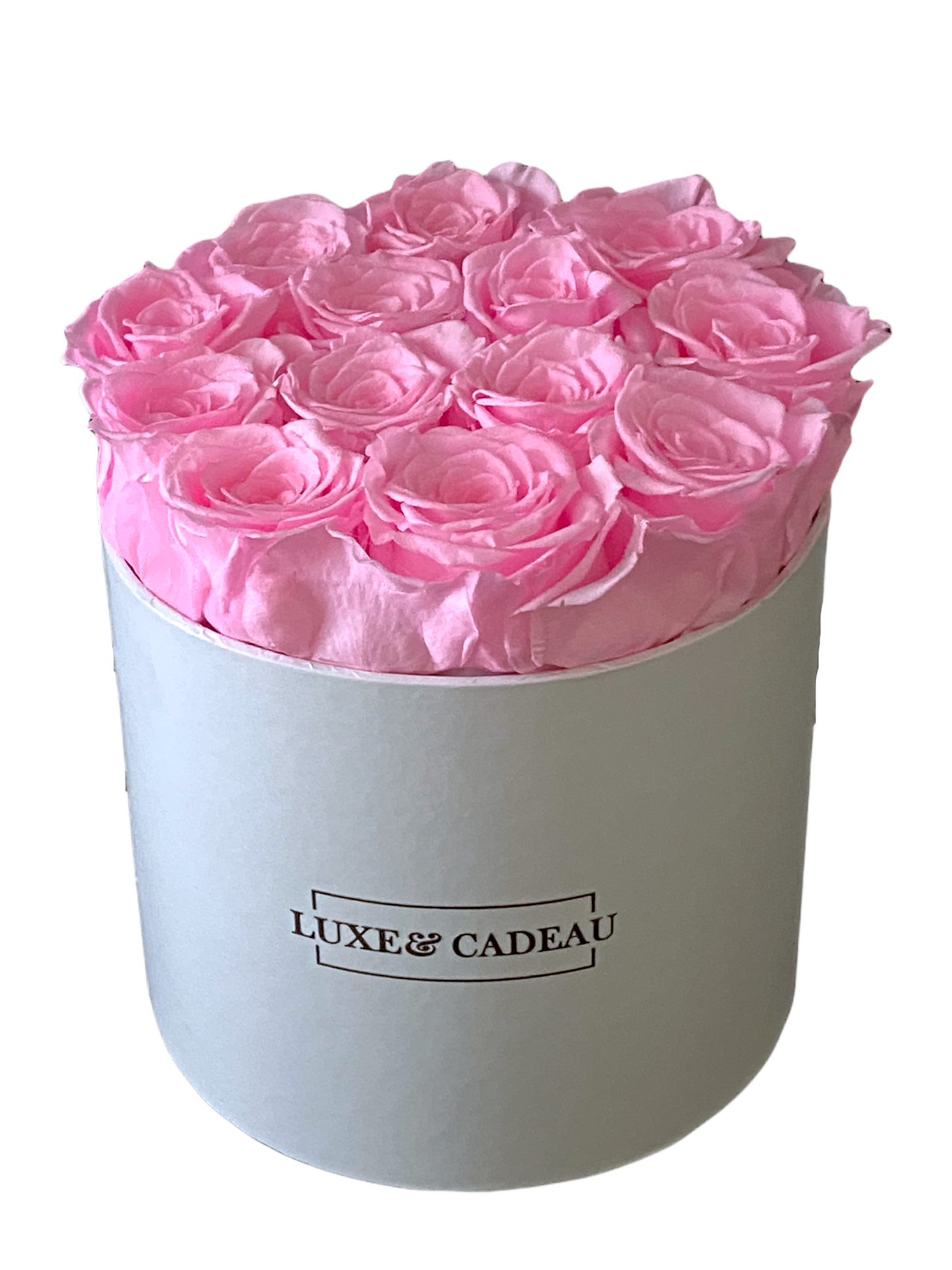Rose éternelles boîte Ronde personnalisée