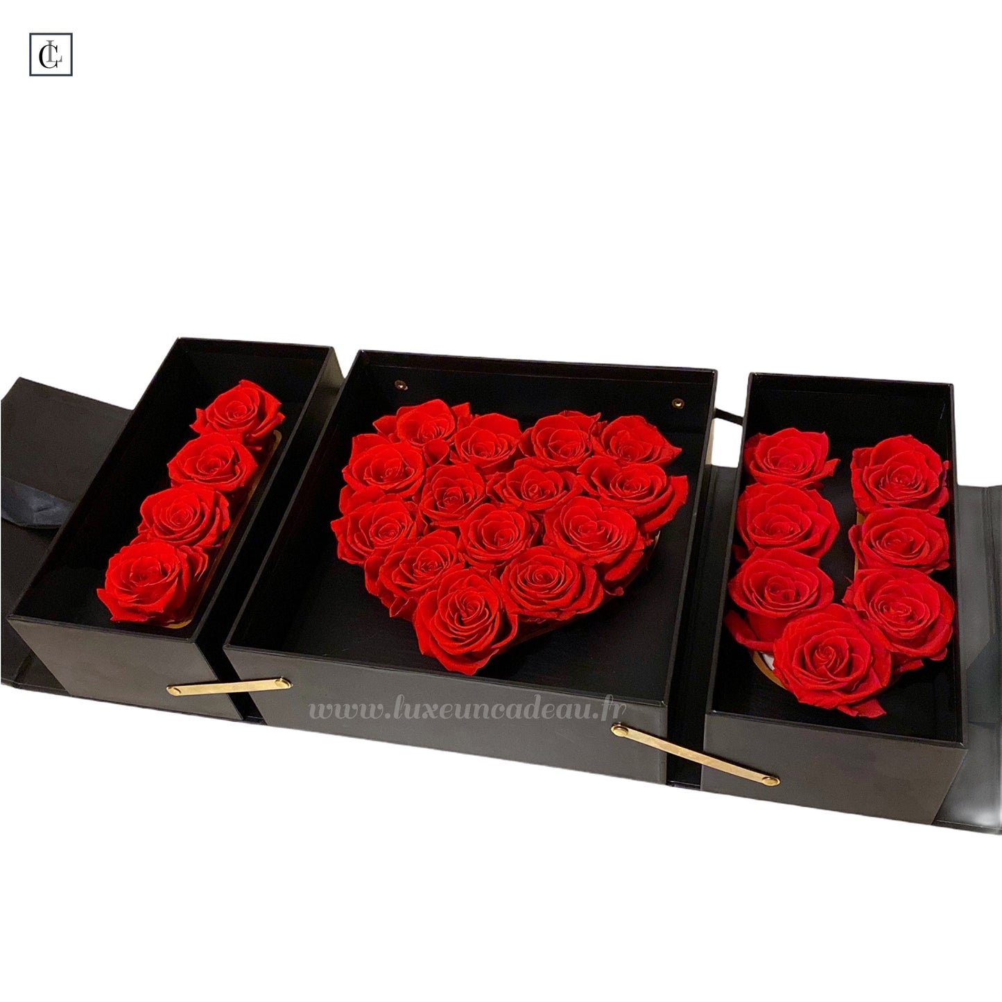 Bouquet roses éternelles 100% naturelle I❤️U