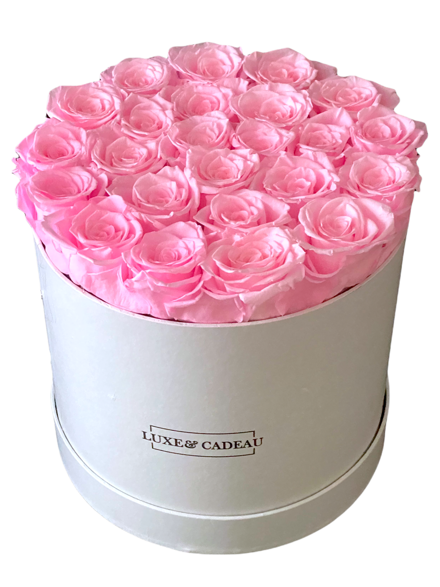 Rose éternelles boîte Ronde personnalisée