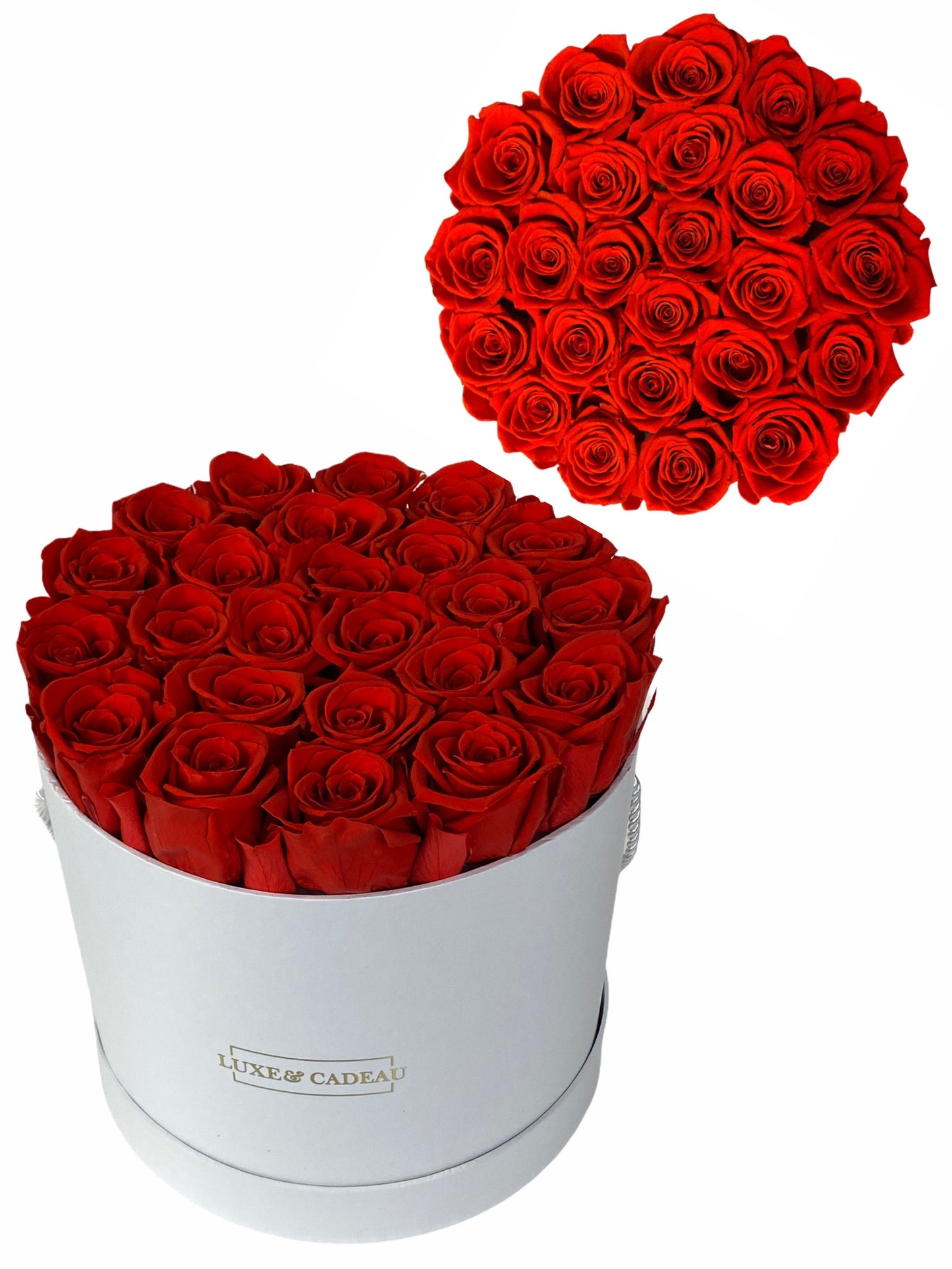 Rose éternelles boîte Ronde personnalisée