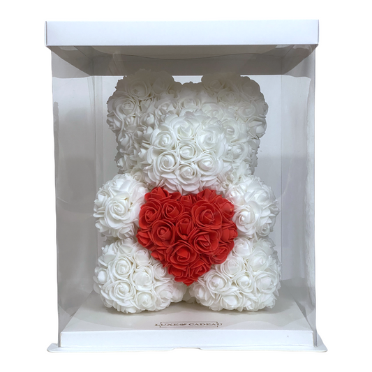 Ourson en rose 30 cm