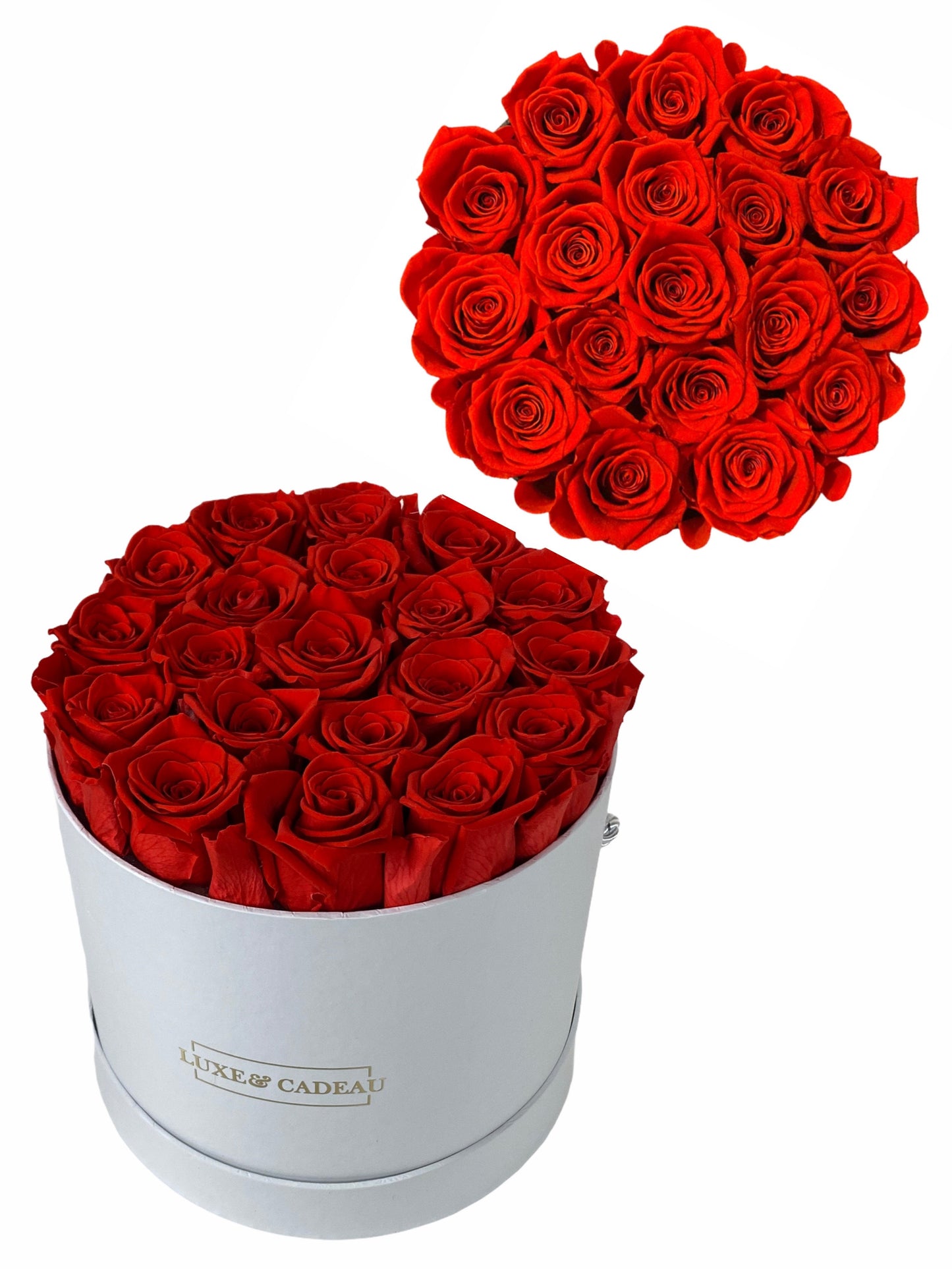 Rose éternelles boîte Ronde personnalisée